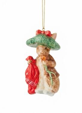 Vintage 1993 F.W. & Co Beatrix Potter Benjamin Bunny Porcelain Ornament